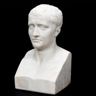AFTER CANOVA, MARBLE BUST OF "NAPOLEON"