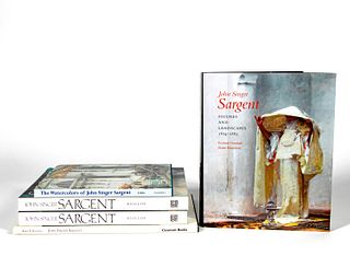 FIVE HARDCOVER ART BOOKS ON JOHN SINGER SARGENT