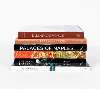 6 HARDCOVER ART BOOKS ON VIEW OF ITALY & NAPLES