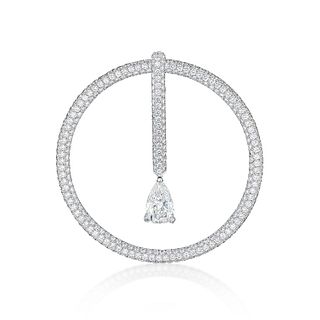 Chanel 3.01-Carat Pear-Shaped Diamond Drop Pendant
