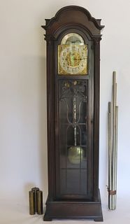 Antique Grandfather Clock Signed Hanson