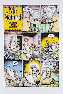 R. Crumb; "Mr. Natural Does the Dishes".