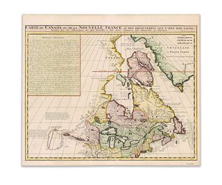 Chatelain, Henri Abraham. Carte du Canada ou de la Nouvelle France...