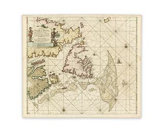 Keulen, Johannes van. Pas-kaart vande Zee-Kusten van Terra NovaÉ