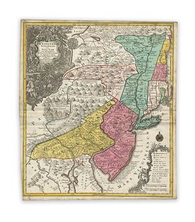 Lotter, Conrad Tobias. Pensylvania Nova Jersey et Nova York cum Regionibus