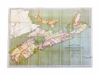 Mackinlay, Andrew & William. Mackinlay's Map of the Province of Nova Scotia, Including the Island of Cape Breton