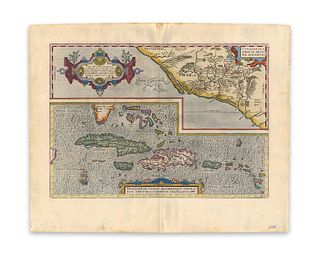 Ortelius, Abraham. Hispaniolae, Cubae, Aliarumque Circumiacientium, Delineatio