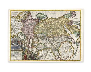 Ottens, Josua & Reinier. Carte Nouvelle de tout l'Empire de la Grande Russie