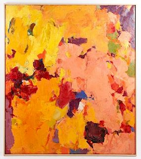 Carol Haerer Framed Multi-Color Abstract, 1957