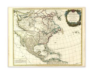 Vaugondy, Robert de. Amerique Septentrionale dressee sur les Relations les plus modernes des Voyageurs et Navigateurs ou se remarquent les Etats Unis
