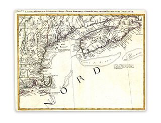 Zatta, Antonio. L'Acadia, Le Provincie di Sagadahook e Main. La Nuova Hampshire, La Rhode Island, e Part di Massachusset e Connecticut