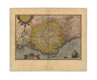 Ortelius, Abraham. Provinciae, regionis Galliae, vera exactissimaque descr