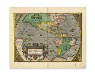 Ortelius, Abraham. Americae Sive Novi Orbis, Nova Descriptio