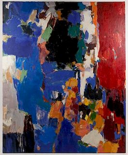 Carol Haerer, Oil on Canvas, "Untitled", Signed