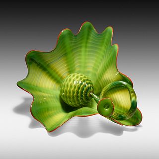 Dale Chihuly, Parrot Green Persian Set