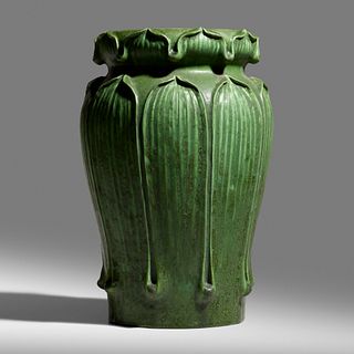 George P. Kendrick for Grueby Faience Company, Rare vase, model 84