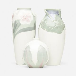 Rörstrand, vases, collection of three