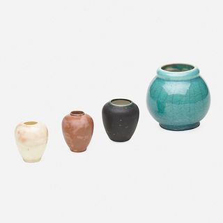 Adelaide Robineau and University City, test vases, collection of four