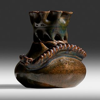 George E. Ohr, snake vase