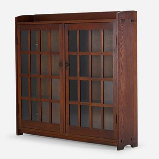 Gustav Stickley, Early double-door bookcase, model 544