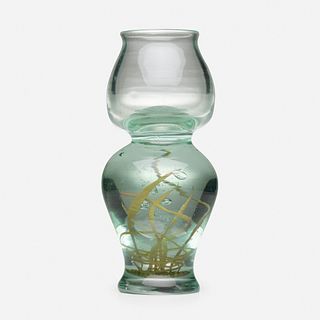 Tiffany Studios, Rare Aquamarine vase