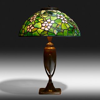 Tiffany Studios, Apple Blossom table lamp