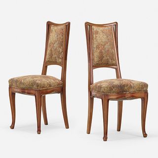 Louis Majorelle, chairs, pair