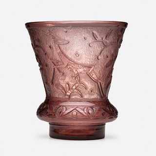 Daum, Grand vase with gazelles