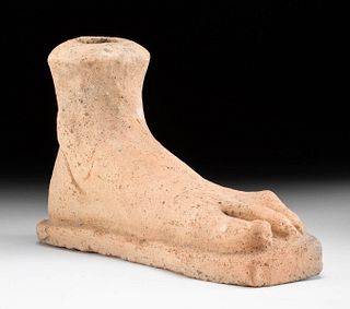 Roman Terracotta Left Foot Votive