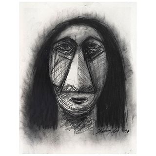 VLADIMIR CORA, Autorretrato, Signed and dated 97, Cardboard on paper, 11.8 x 8.8" (30 x 22.5 cm)