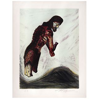 DAVID ALFARO SIQUEIROS, Cristo amputado, from the binder Mountain Suite, 1969, Signed, Lithography E. A., 20.8 x 15.3" (53 x 39 cm)