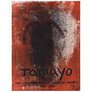 RUFINO TAMAYO, Tamayo, Two Hundred Years of American Growth 1776 - 1976, Unsigned, Lithography without print number, 25.3 x 19.4" (64.5 x 49.5 cm)