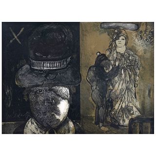 JOSÉ LUIS CUEVAS, La Maga, Signed and dated 72 in pencil on plate, Lithography 11 / 100, 22 x 29.9" (56 x 76 cm), Document