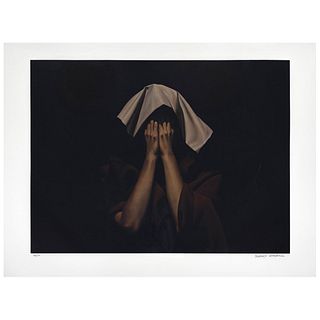SANTIAGO CARBONELL, María, manto blanco, Signed, Offset lithography 178 / 250, 15.1 x 20.5" (38.5 x 52.3 cm)