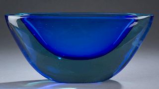 Venetian Italian glass bowl by Salviati.