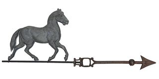A PRANCING HORSE LIGHTNING ROD WEATHER VANE CIRCA 1900