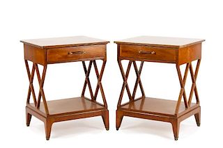 Pair of MCM Side Tables, Likely Renzo Rutili
