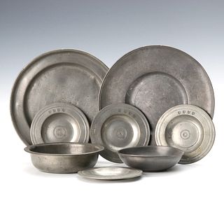 GEORGE INN ORFORD AND OTHER EARLY 19TH CENTURY PEWTER