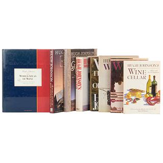 Johnson, Hugh. Sobre Vinos. The Atlas of German Wines/ Vintage: The History of Wine/ Wine Cellar: A Wine and Food Companion... Pzas: 8.