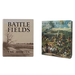 LOTE DE LIBROS: BATALLAS MILITARES. a) Battle Fields. b) Grandes Batallas Militares. Piezas: 2.