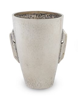 A Greek Hand Wrought Silver Cup
Height 4 1/2 inches,