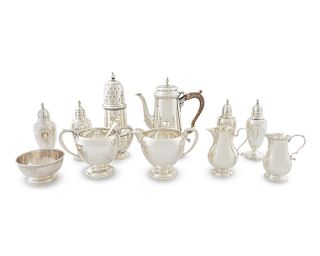 Eleven Miscellaneous American Silver Items
Height of tallest 7 inches.