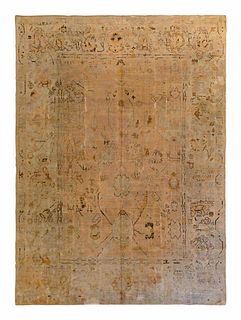 An Oushak Carpet
11 feet x 13 feet 10 inches.