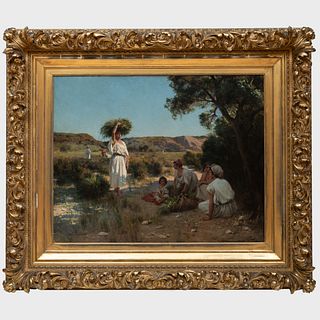 Jean Baptiste Paul Lazerges (1845-1902): Gleaners Resting in the Shade