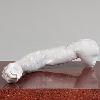 Plaster Model of a Male Arm Holding a Peg, After the Antique