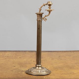 Victorian Brass and Gilt-Metal Retractable Candlestick