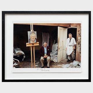 David Dawson (b. 1960): Lucian Freud Painting David Hockney