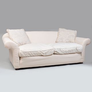 Large Muslin Upholstered Sofa