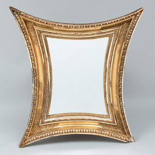Danish Neoclassical Giltwood and Silver-Gilt Mirror