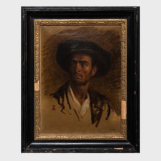 Continental School: Portrait of a Man in a Hat; and Portrait of a Man in a Wrap